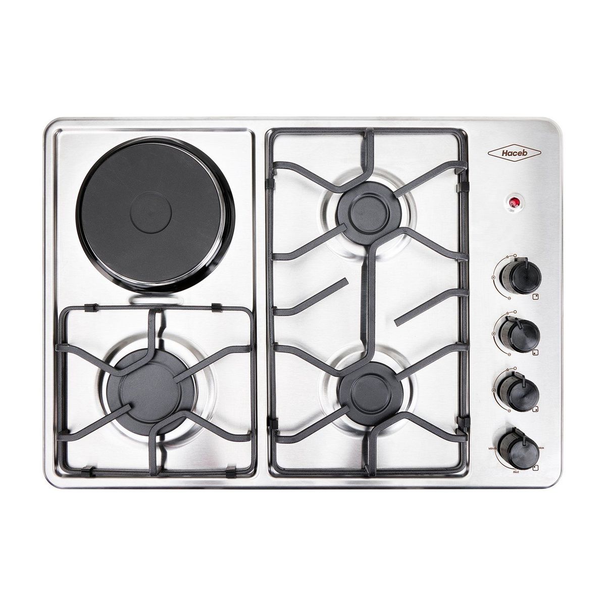 HACEB - Estufa de empotrar Haceb inox 60x43 cm mixta 120v a gas natural