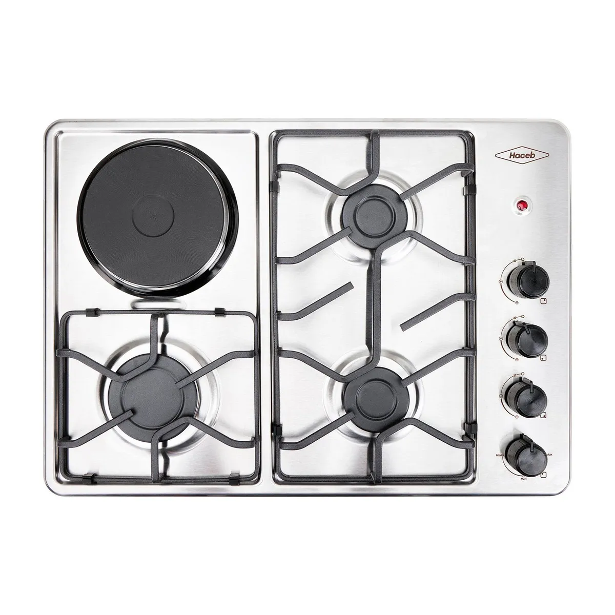 HACEB - Estufa de empotrar Haceb inox 60x43 cm mixta 120v a gas natural