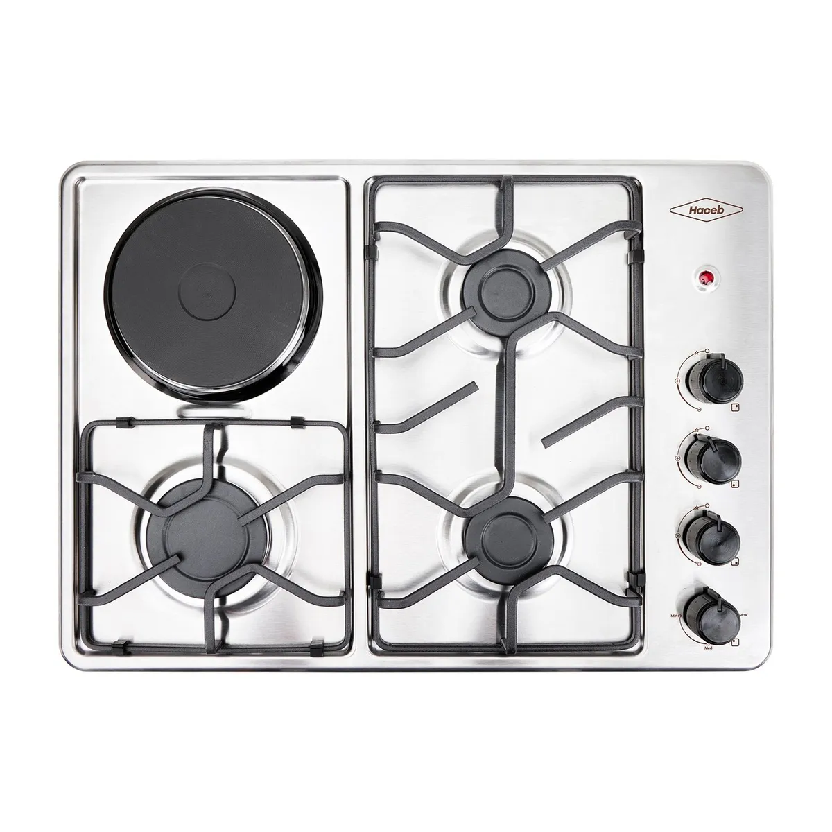 HACEB - Estufa de empotrar Haceb inox 60x43 cm mixta 120v a gas natural