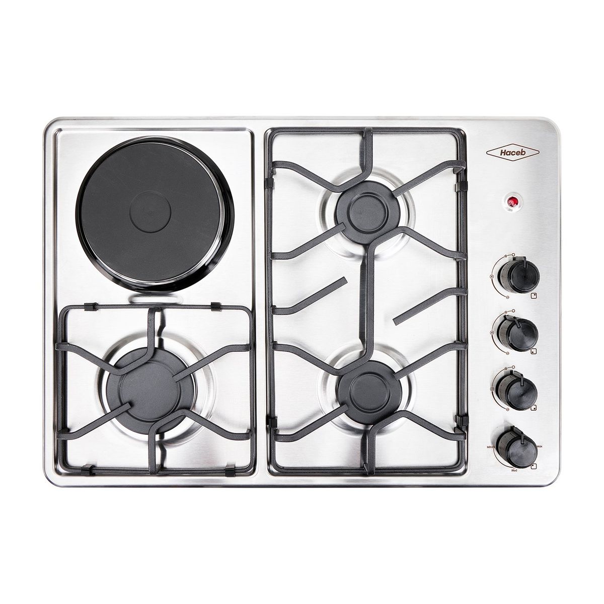 HACEB - Estufa de empotrar Haceb inox 60x43 cm Mixta 120v a gas propano