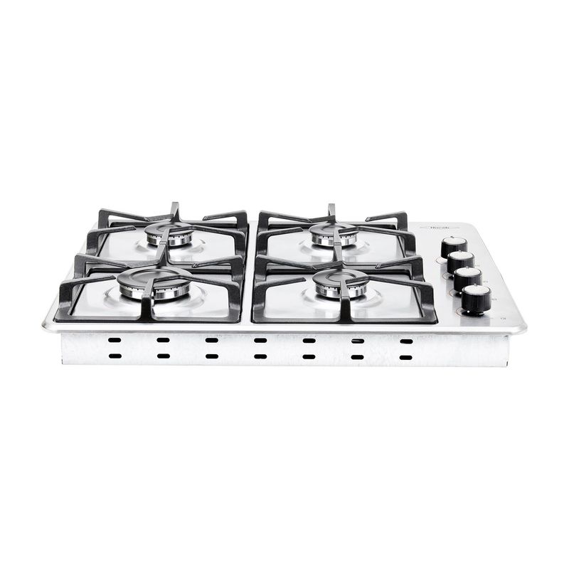 HACEB - Estufa de empotrar Haceb inox 60x51 cm hierro fundido a gas propano
