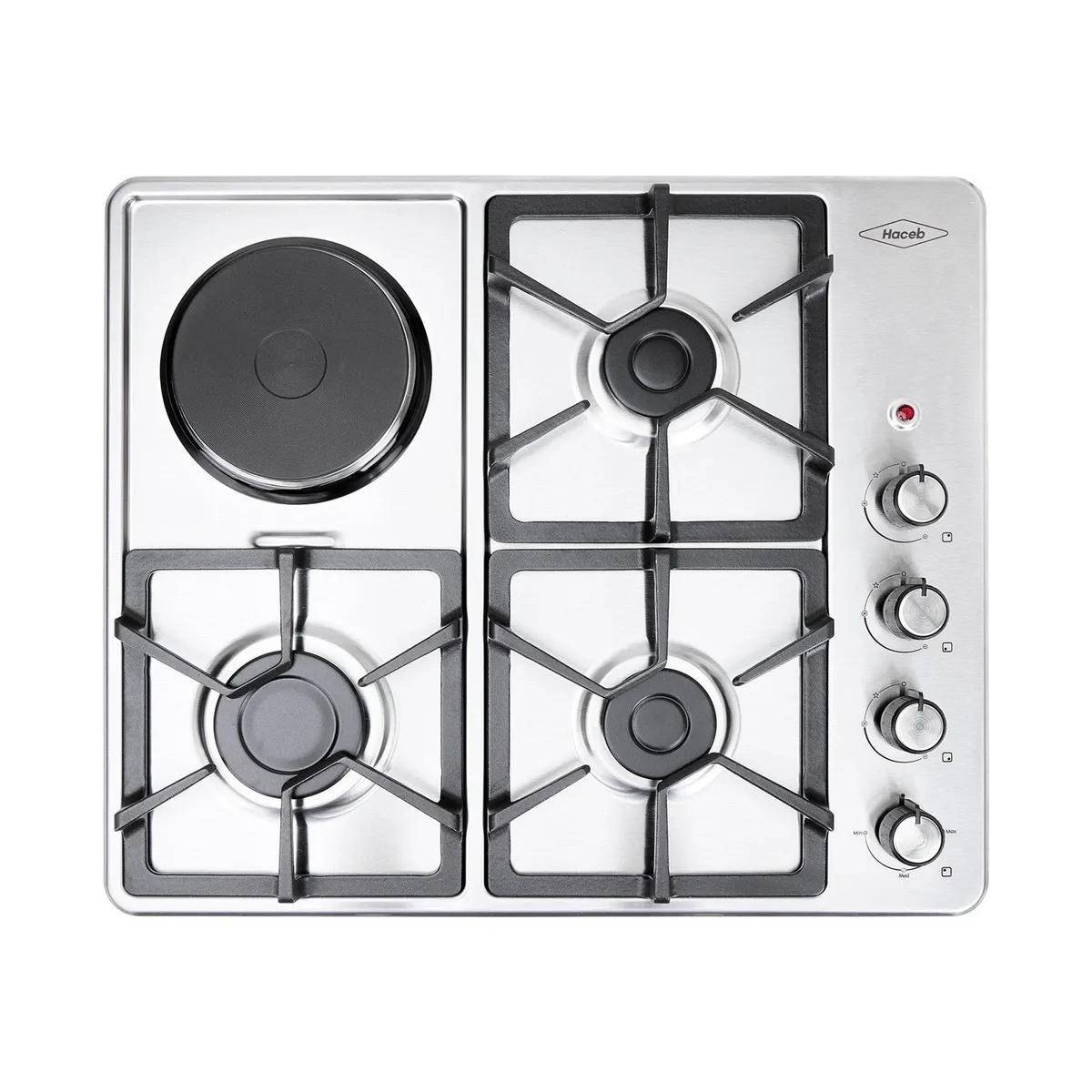 HACEB - Estufa de empotrar Haceb inox 60x51 cm mixta 120v a gas natural