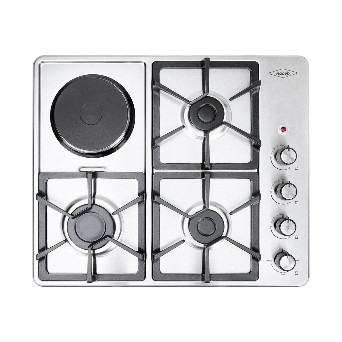 HACEB - Estufa de empotrar Haceb inox 60x51 cm mixta 120v a gas natural