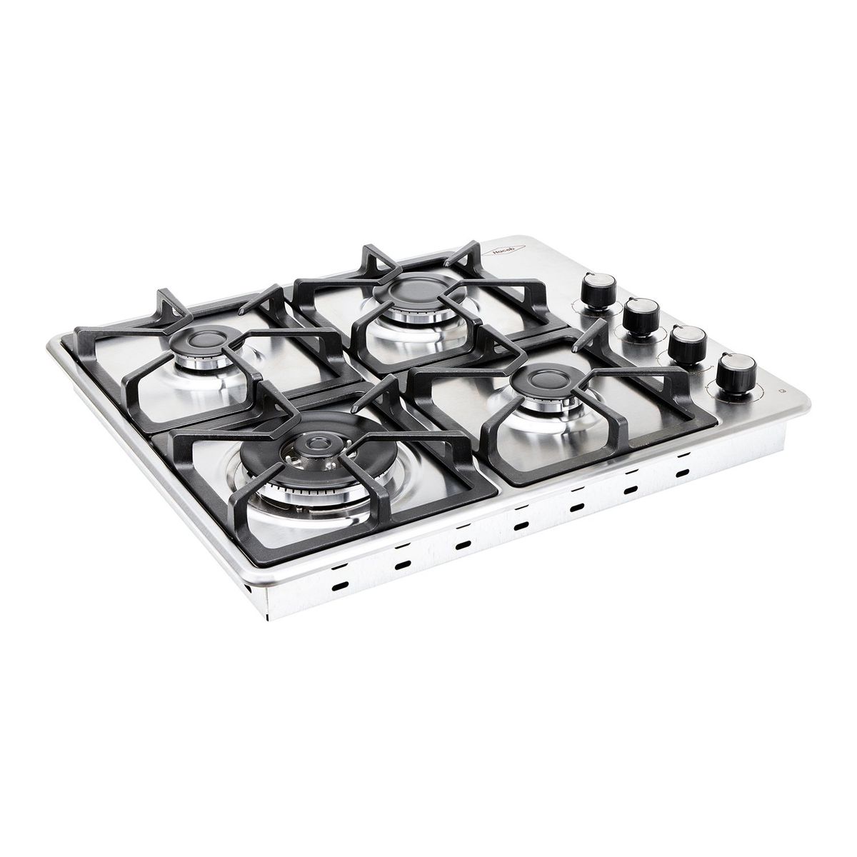 HACEB - Estufa de empotrar Haceb inox 60x51 cm hierro fundido fogón dual a gas natura