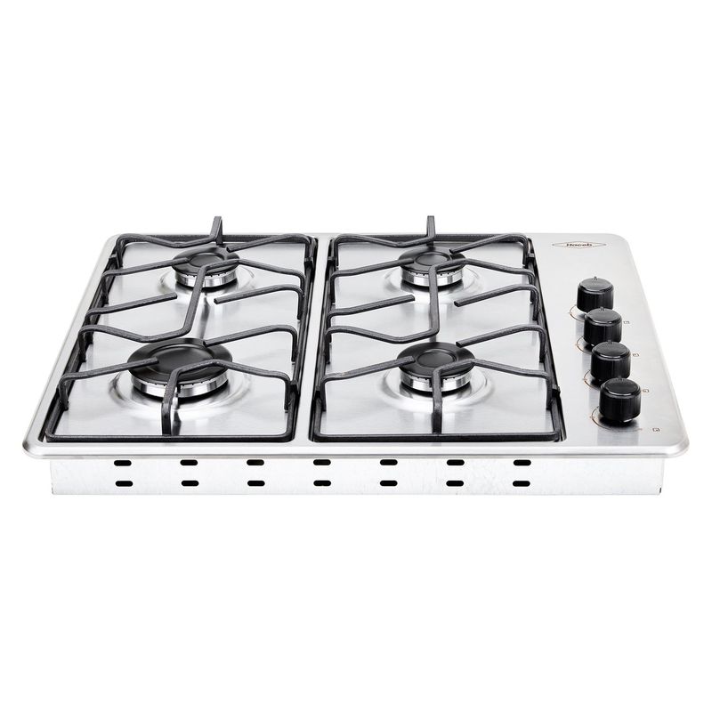 HACEB - Estufa de empotrar Haceb inox 60x51 cm platina a gas propano