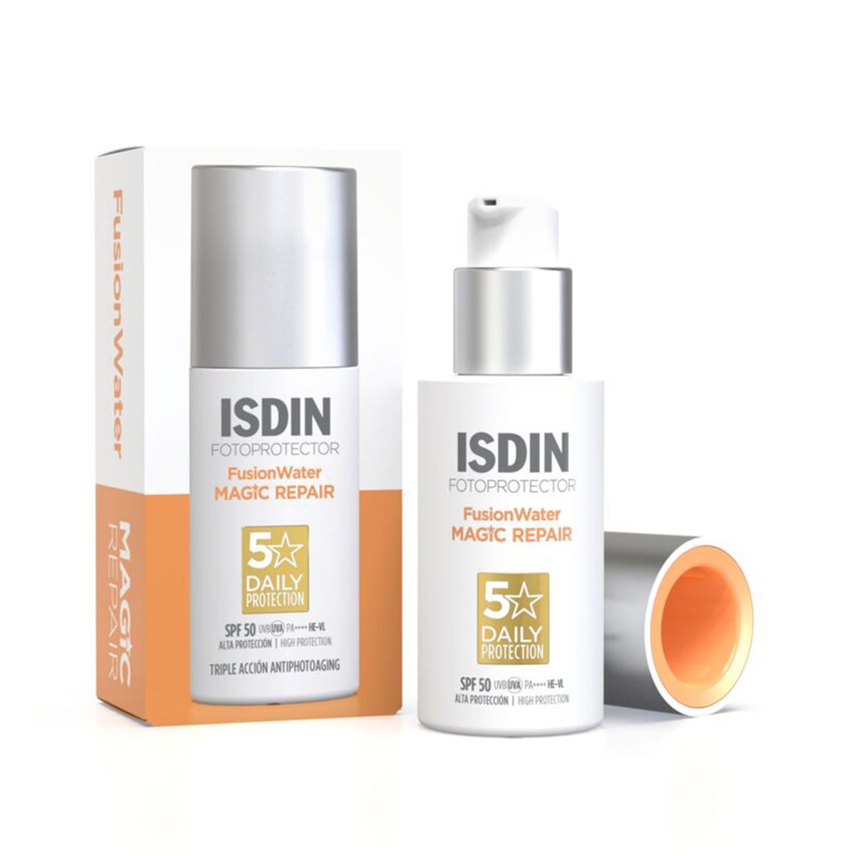 ISDIN - Protector solar FUSION WATER MAGIC REPAIR SPF50 50ML Crema ISDIN Crema 50ml