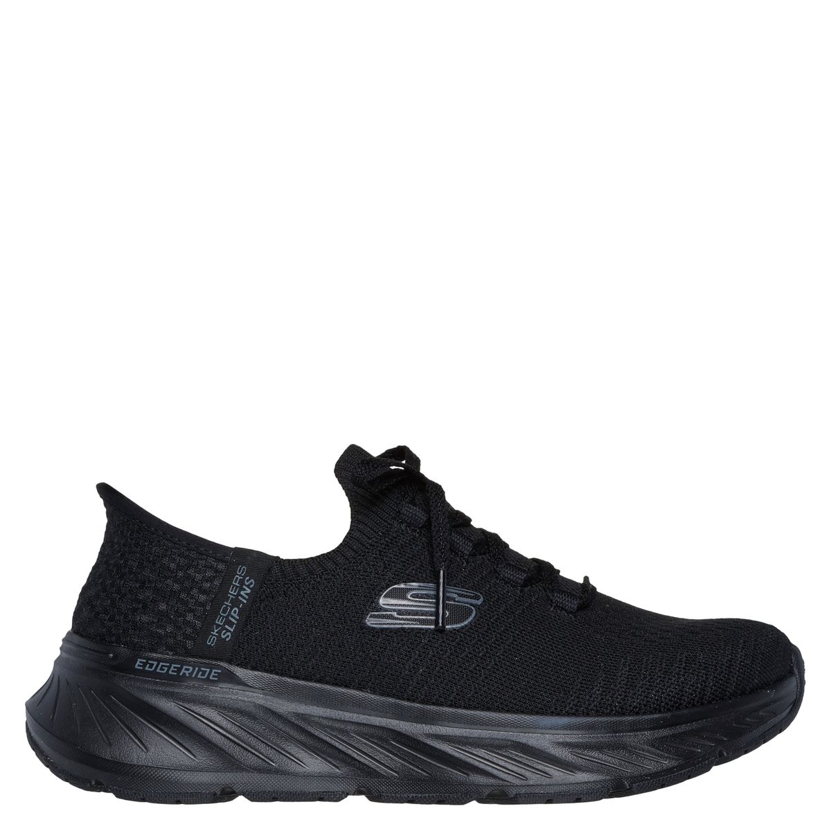 SKECHERS - Tenis Slip Ins Skechers Moda Edgeride Impression Mujer Negros