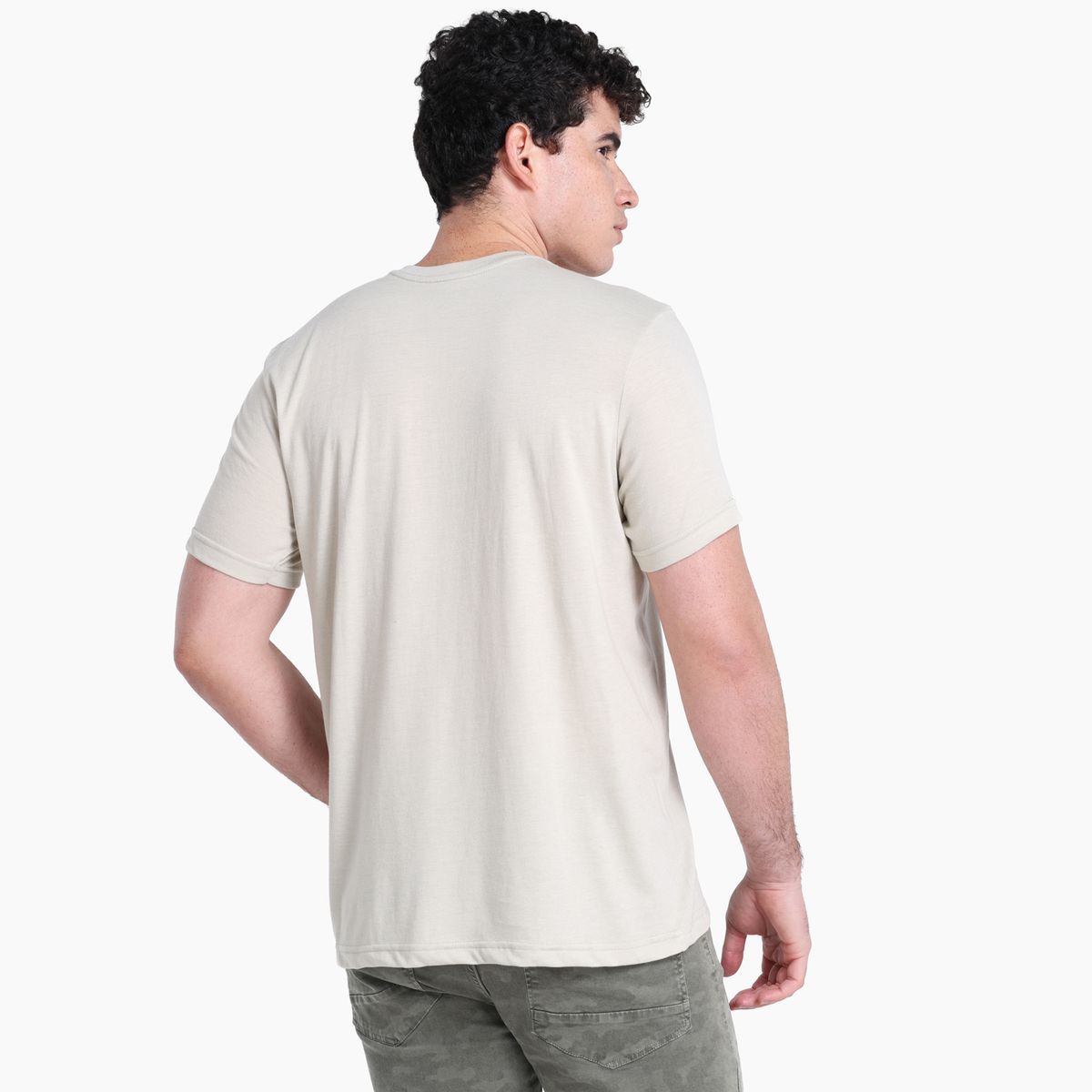 BEARCLIFF - Camiseta Hombre Manga corta con Estampado de Algodón Bearcliff