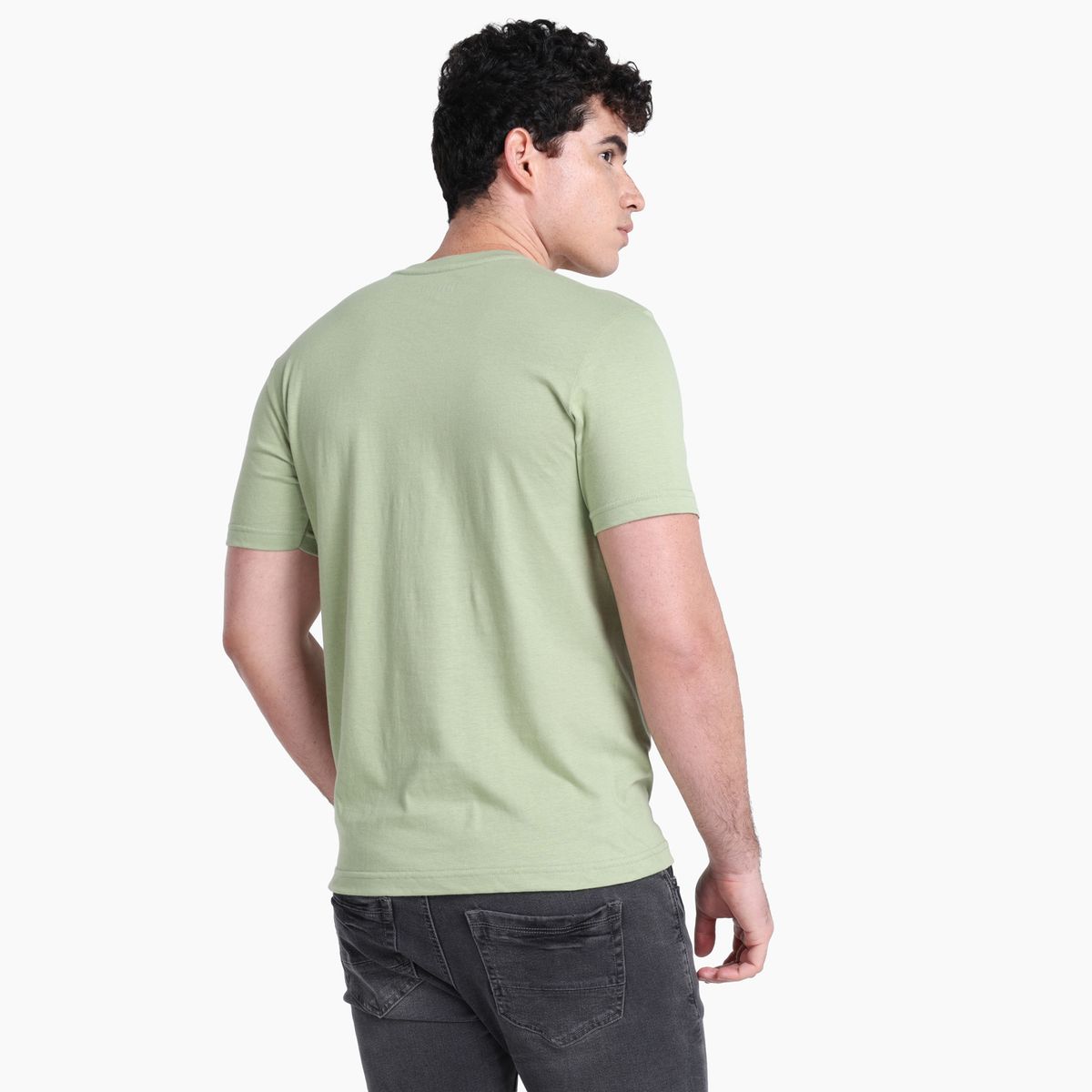 BEARCLIFF - Camiseta Hombre Manga corta con Estampado de Algodón Bearcliff