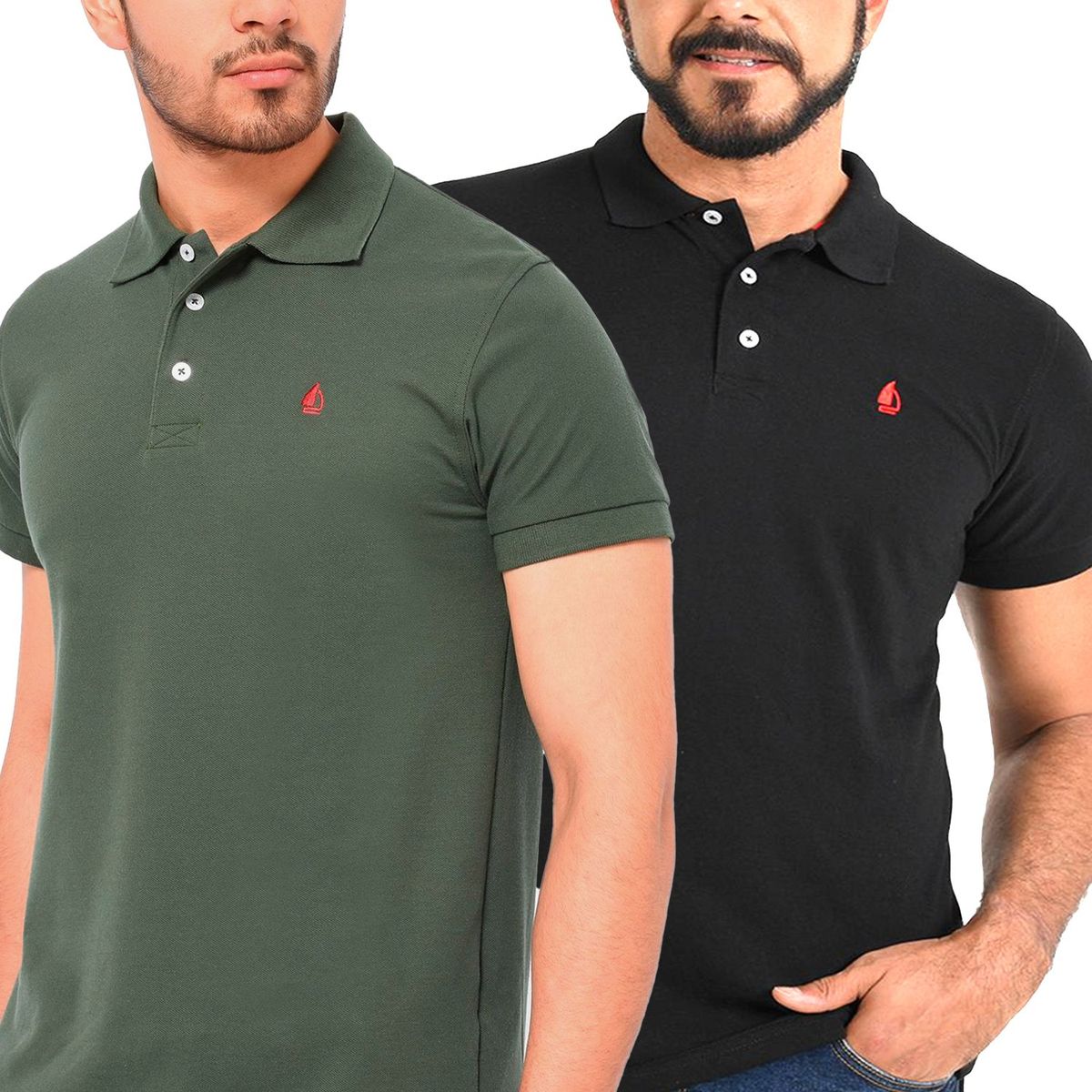 NEWPORT - Camiseta Polo Manga Corta Hombre Pack de 2