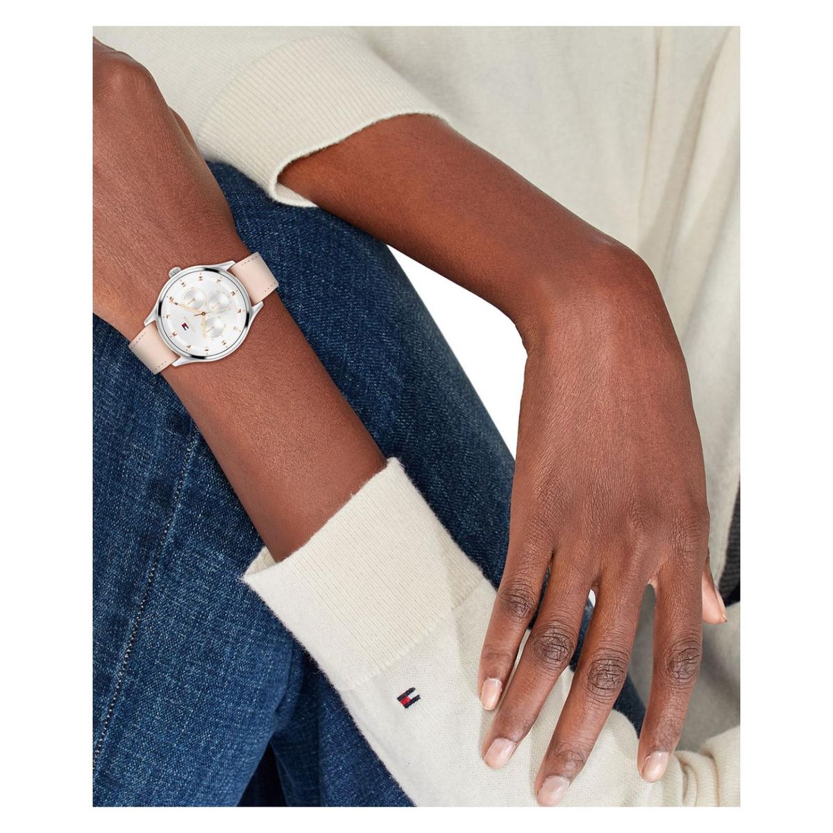 TOMMY HILFIGER - Reloj Tommy Hilfiger Mujer 1782748 . Reloj Cuero Rosado