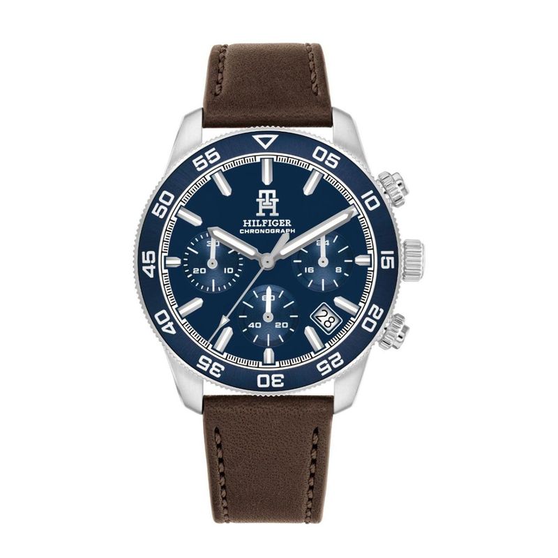 TOMMY HILFIGER - Reloj Tommy Hilfiger Hombre 1792163 . Reloj Cuero Marrón
