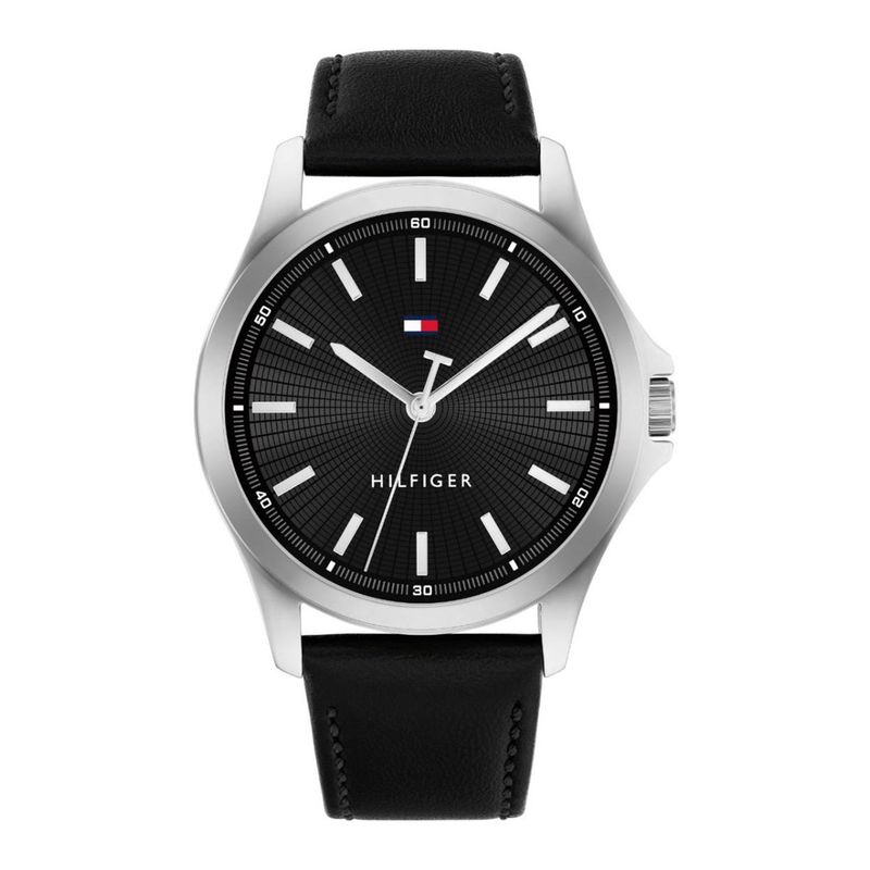TOMMY HILFIGER - Reloj Tommy Hilfiger Hombre 1710668 . Reloj Cuero Negro