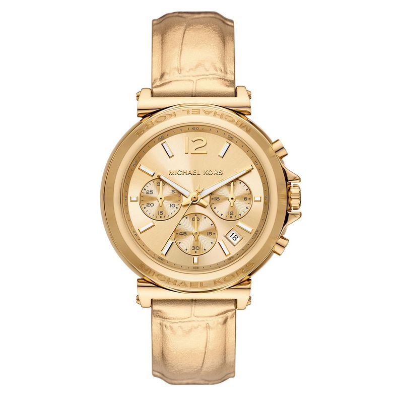 MICHAEL KORS - Reloj Michael Kors Mujer MAREN. Reloj Cuero Dorado MK7508