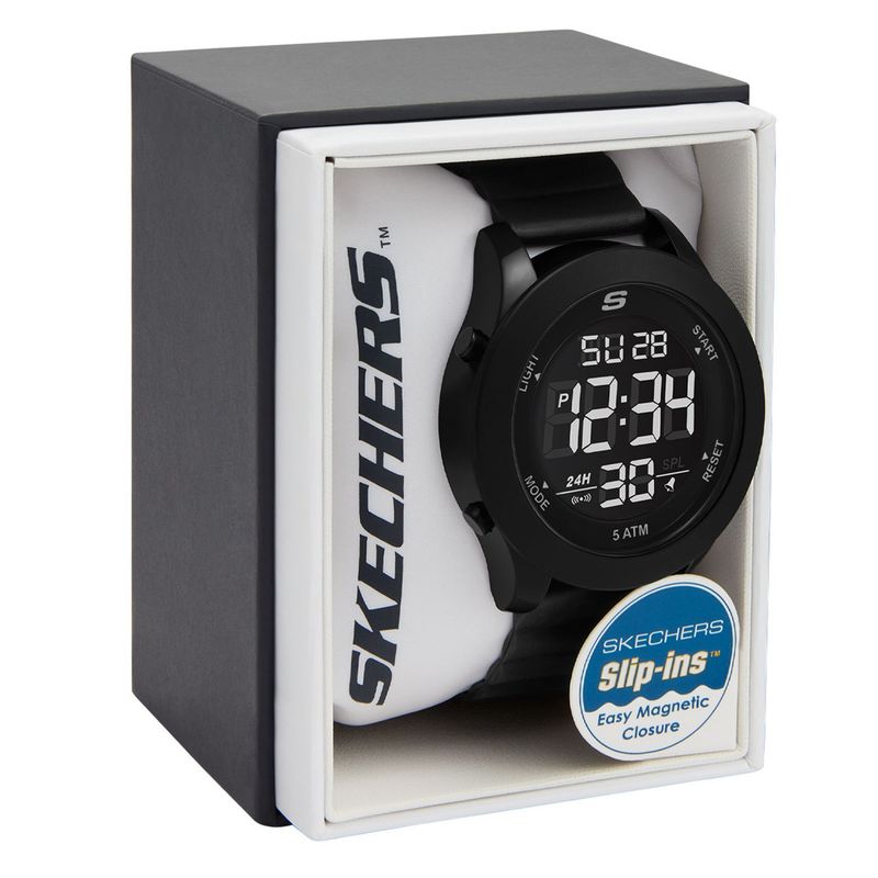 Reloj Skechers Hombre Slip-Ins Reloj Poliuretano Negro