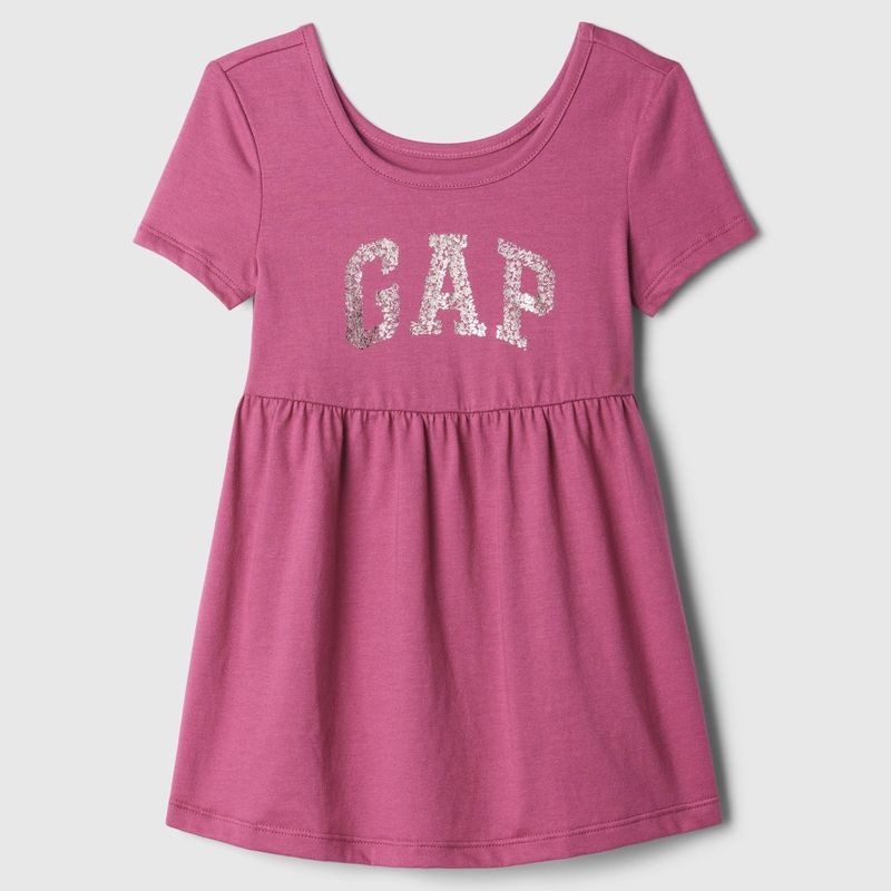 GAP - Vestido Niña Logo Manga corta Algodón GAP