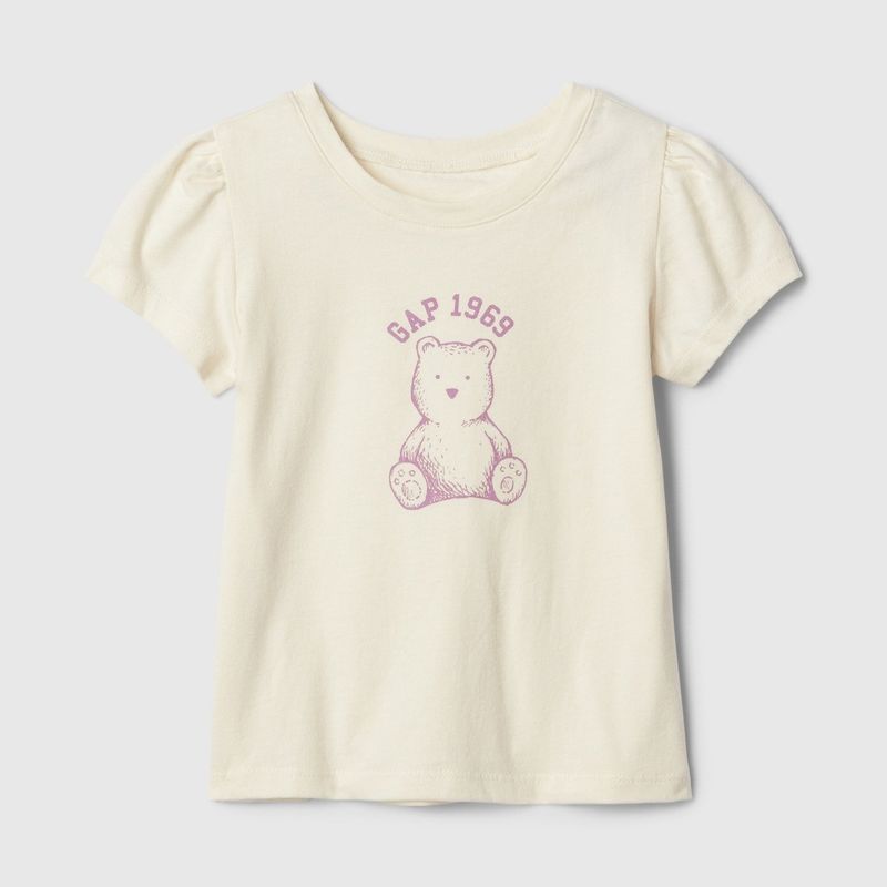 GAP - Camiseta Niña con Estampado Manga corta Algodón GAP