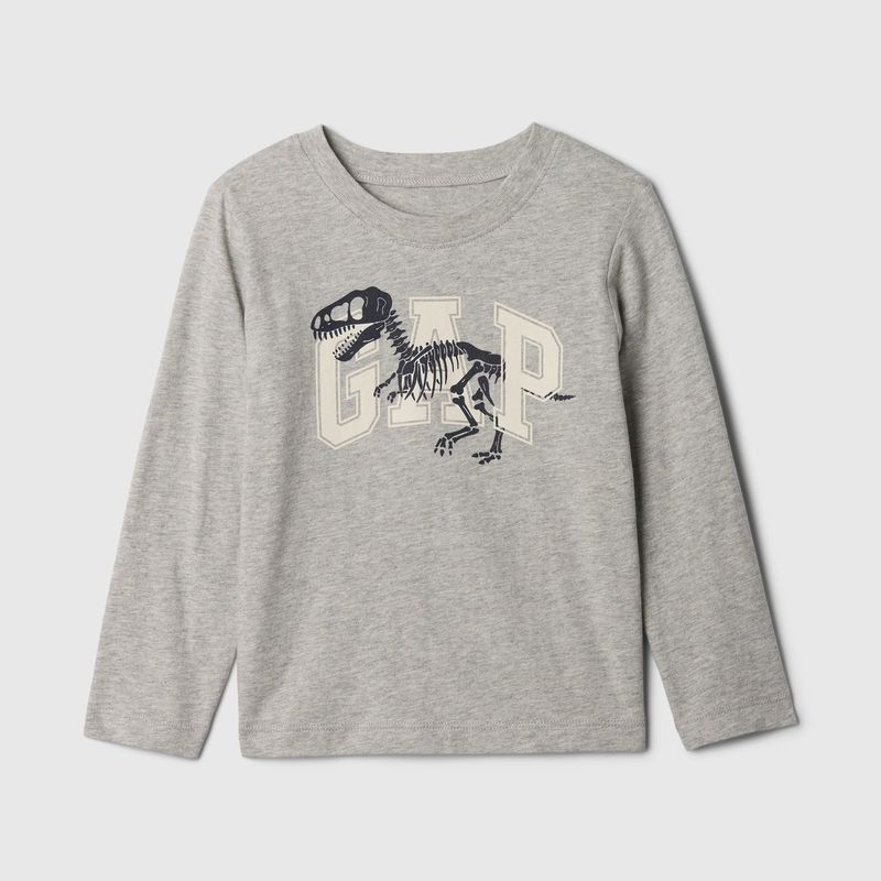GAP - Camiseta Niño con Logo Manga larga Algodón GAP