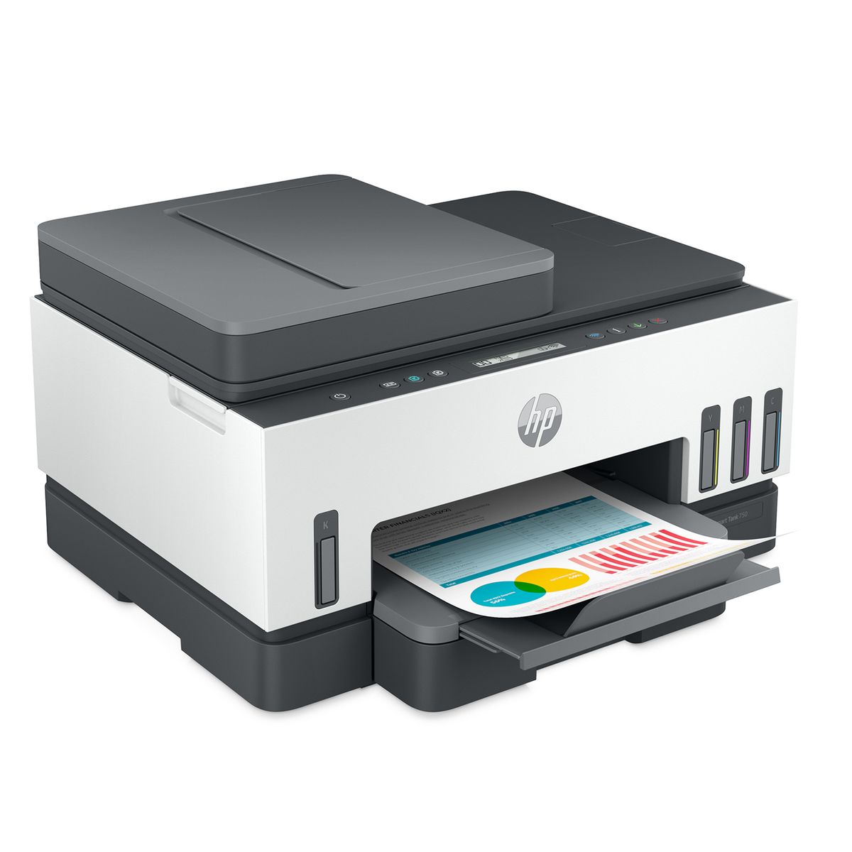 HP - Impresora Multifuncional HP Smart Tank 750 Tanque de Tinta, Color, Wi-Fi, Ethernet, ADF, Dúplex, HP App