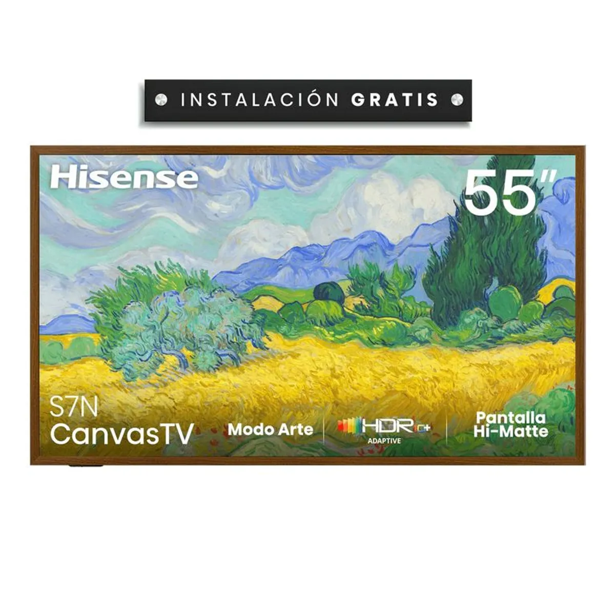 HISENSE - Televisor | Hisense | 55 pulgadas | 4K Ultra HD | Canvas QLED | 55S7N