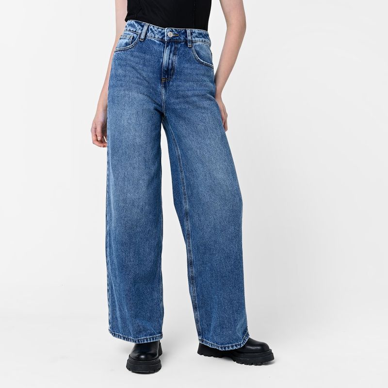 DENIMLAB - Jean Wide leg Mujer Tiro alto Denimlab