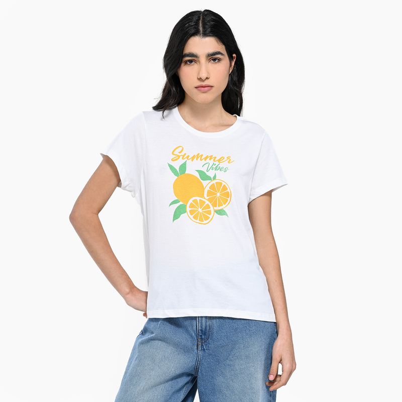 SYBILLA - Camiseta Mujer Manga corta de Algodón Sybilla 
