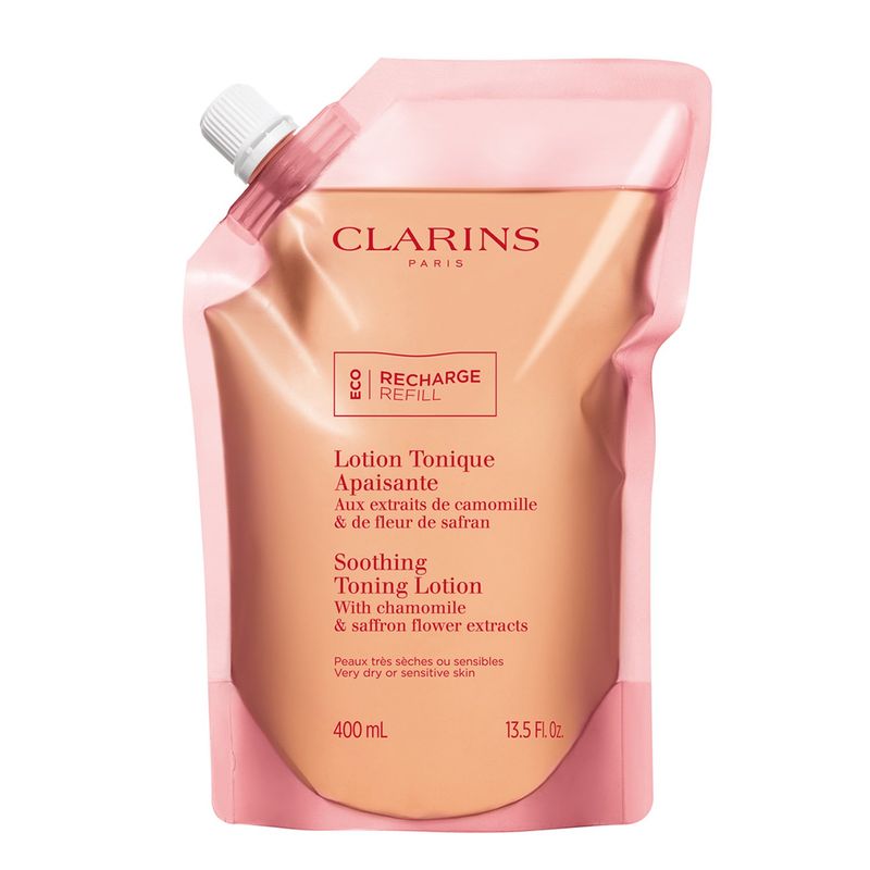 CLARINS - Tónico facial Soothing Toning Face Lotion Eco-Refill Clarins Para Piel Sensible 400ml