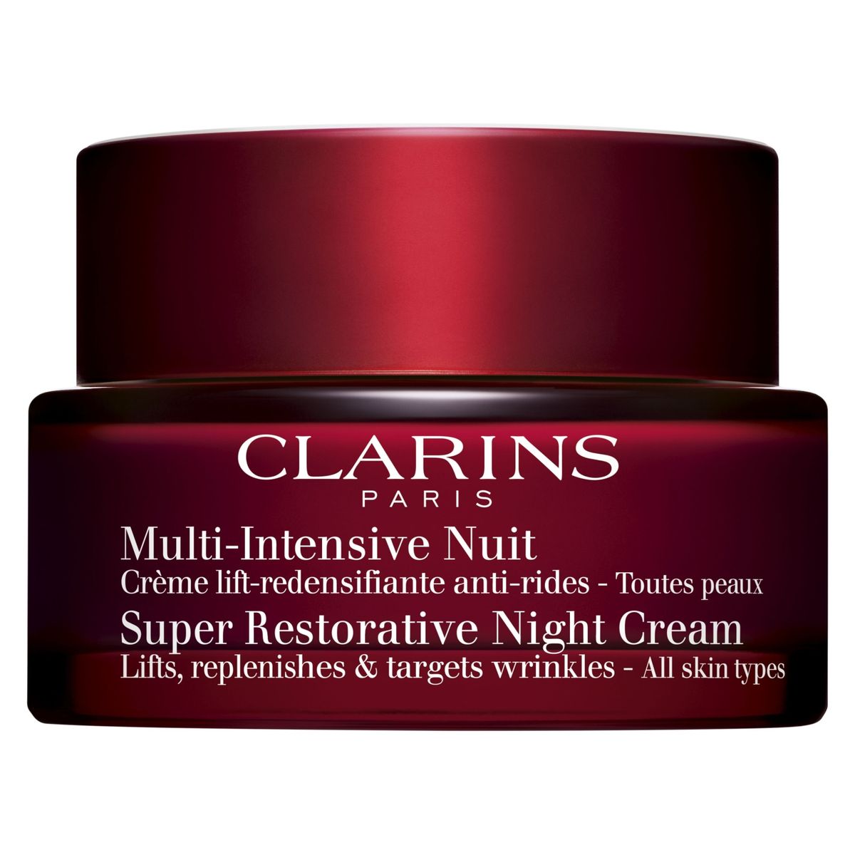 CLARINS - Tratamiento antiedad Noche Super Restorative Night Cream Todo Tipo de Piel 50ml Clarins Para Todo tipo de piel 50ml