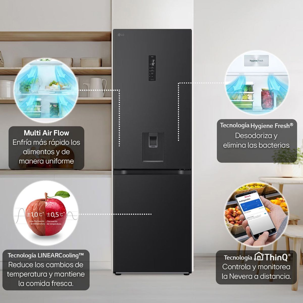 LG - Nevera Congelador inferior LG 343 lt Netos GB37SPV