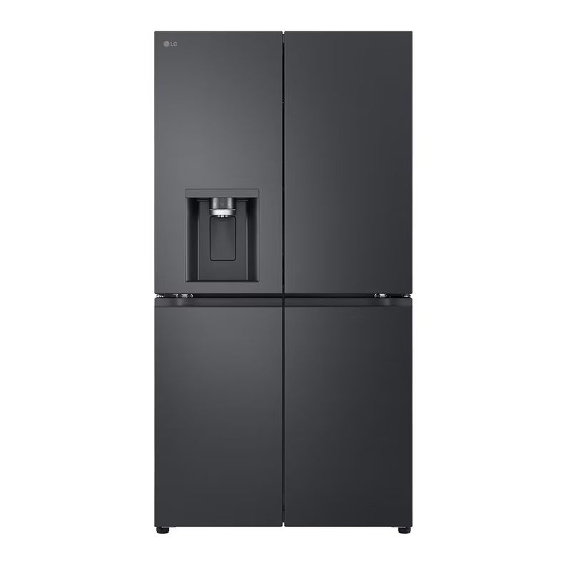 LG - Nevecón Tipo Europeo 637 lt Smart Inverter, UVnano Negro Mate GM92SPV