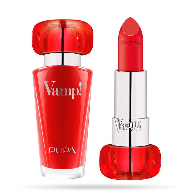 PUPA - Brillo labial Vamp Extreme Colour Iconic Red PUPA 3.5 gr