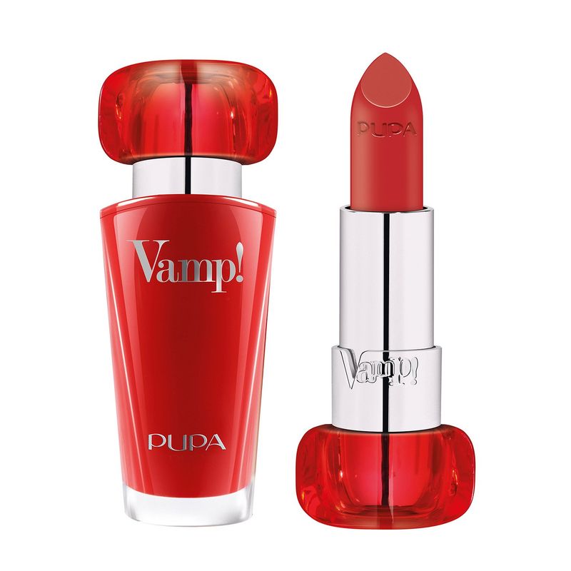 PUPA - Brillo labial Vamp Extreme Colour Red Flame PUPA 3.5 gr