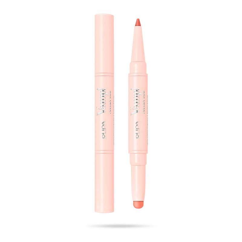 PUPA - Labial Y Lápiz De Labios Vamp! Creamy Duo Warm Nude PUPA 0.8 gr