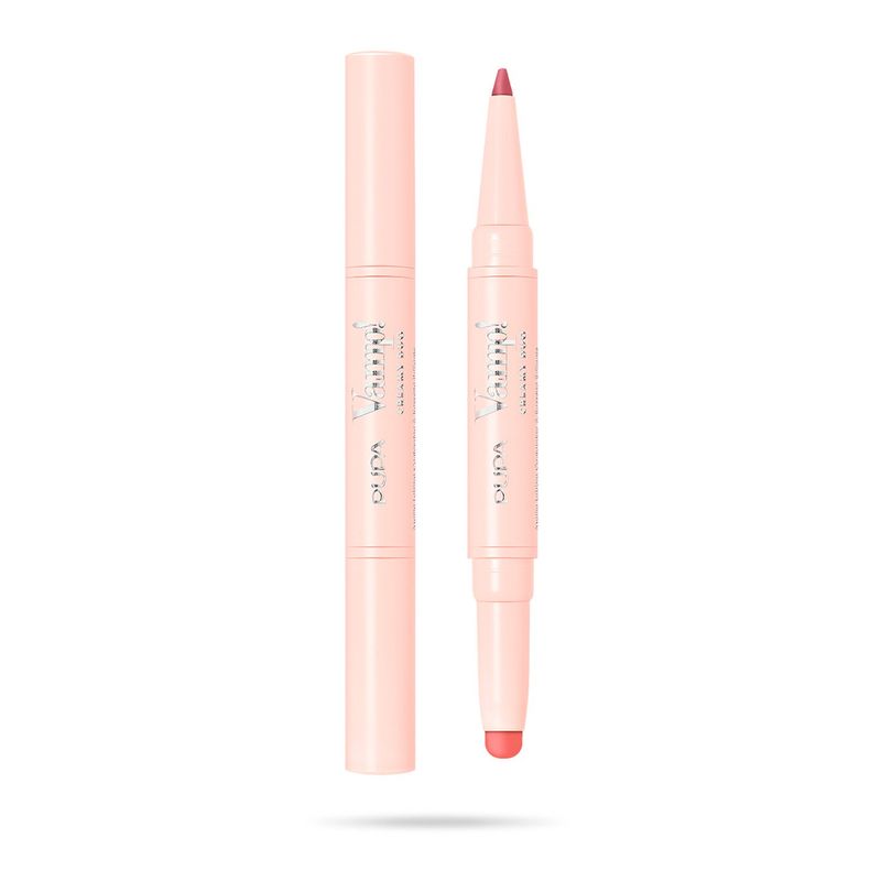 PUPA - Labial Y Lápiz De Labios Vamp! Creamy Duo Deep Rose PUPA 0.8 gr