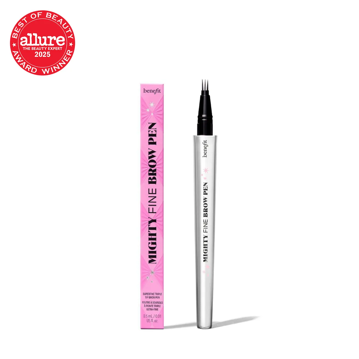 BENEFIT - Lápiz para cejas de triple punta Mighty Fine Brow pen Benefit 0.5 ml (Full Size)
