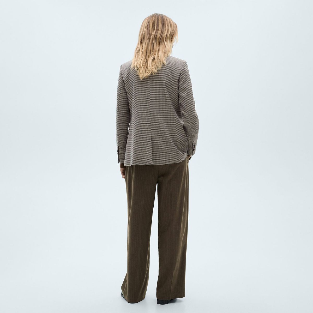 MANGO - Blazer Mujer de Cuadros MANGO