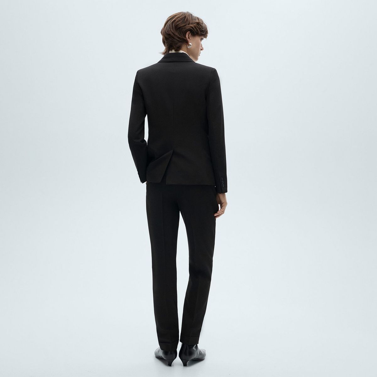 MANGO - Pantalón Recto Mujer Tiro medio MANGO