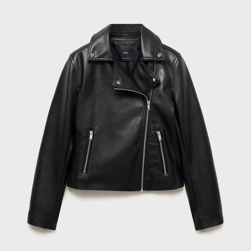 Chaqueta Efecto cuero Mujer MANGO MANGO