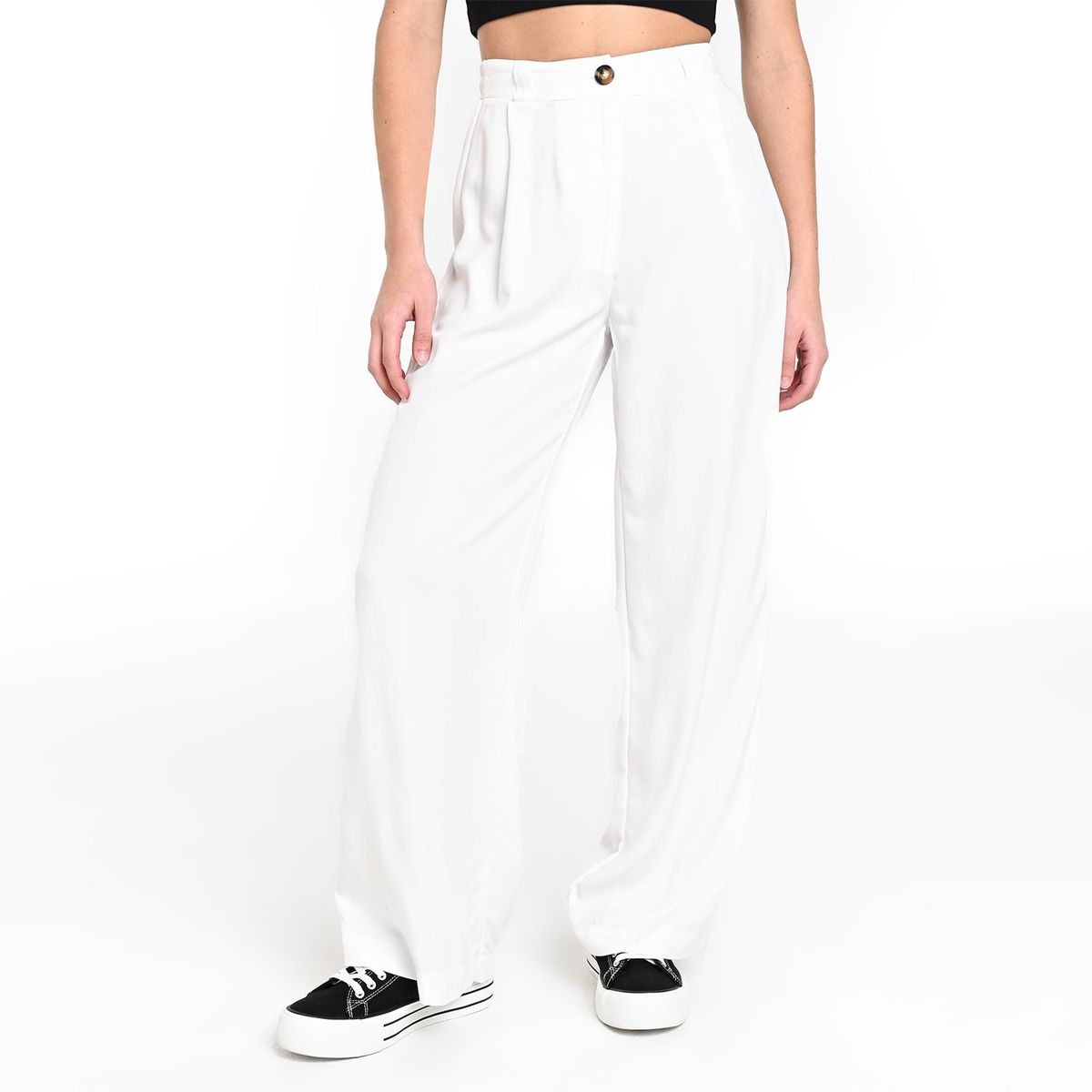 SYBILLA - Pantalón Wide leg Mujer Tiro alto Sybilla