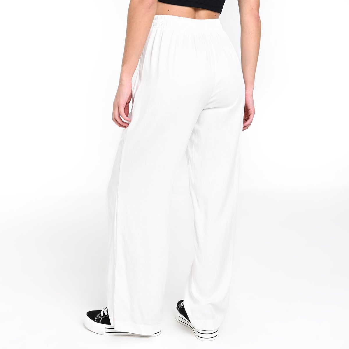 SYBILLA - Pantalón Wide leg Mujer Tiro alto Sybilla