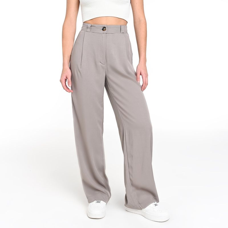 SYBILLA - Pantalón Wide leg Mujer Tiro alto Sybilla