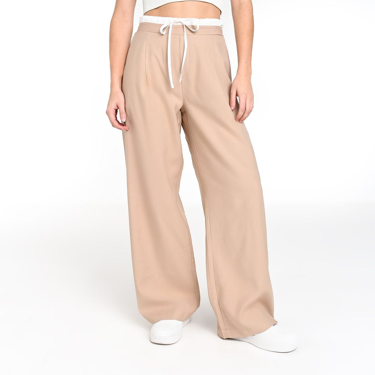 SYBILLA - Pantalón Wide leg Mujer Tiro alto Sybilla