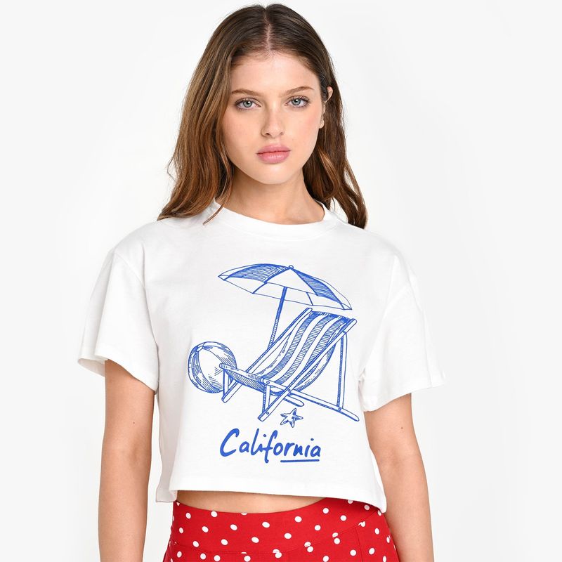 SYBILLA - Camiseta Mujer con Estampado Sin mangas de Algodón Sybilla 