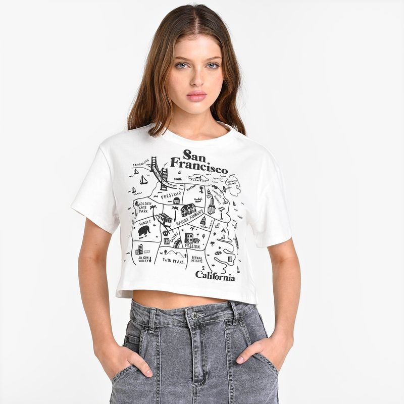 SYBILLA - Camiseta Mujer con Estampado Sin mangas de Algodón Sybilla 