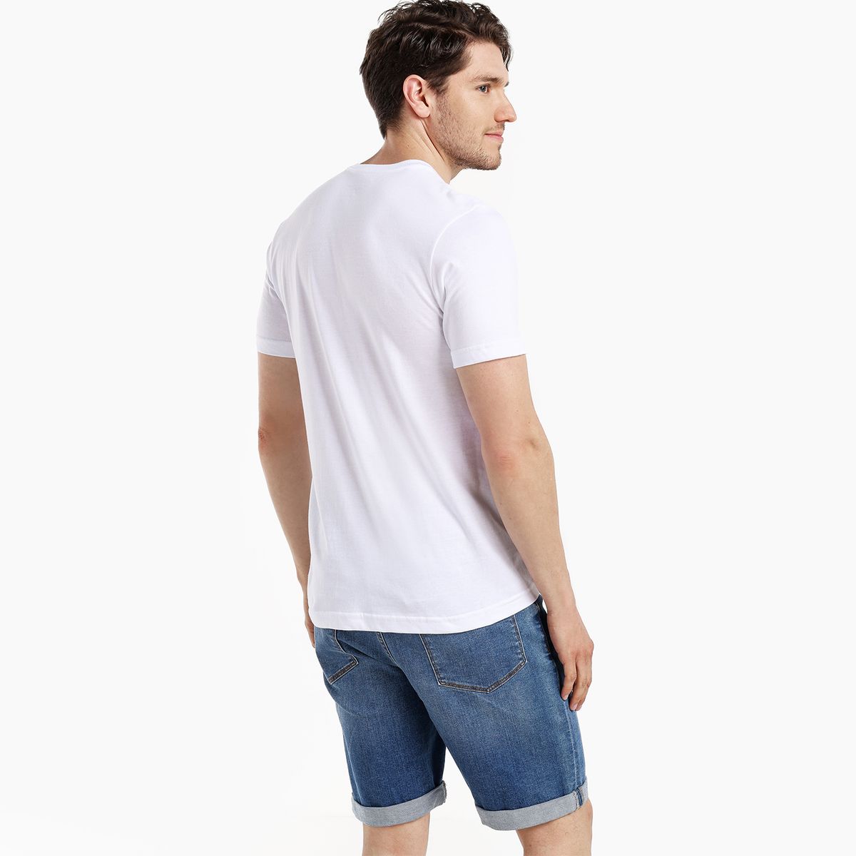 BEARCLIFF - Camiseta Hombre Manga corta con Estampado de Algodón Bearcliff