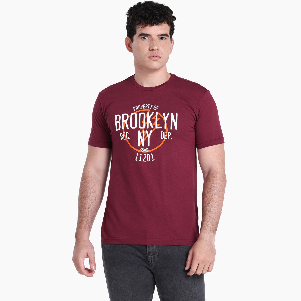 BEARCLIFF - Camiseta Hombre Manga corta con Estampado de Algodón Bearcliff