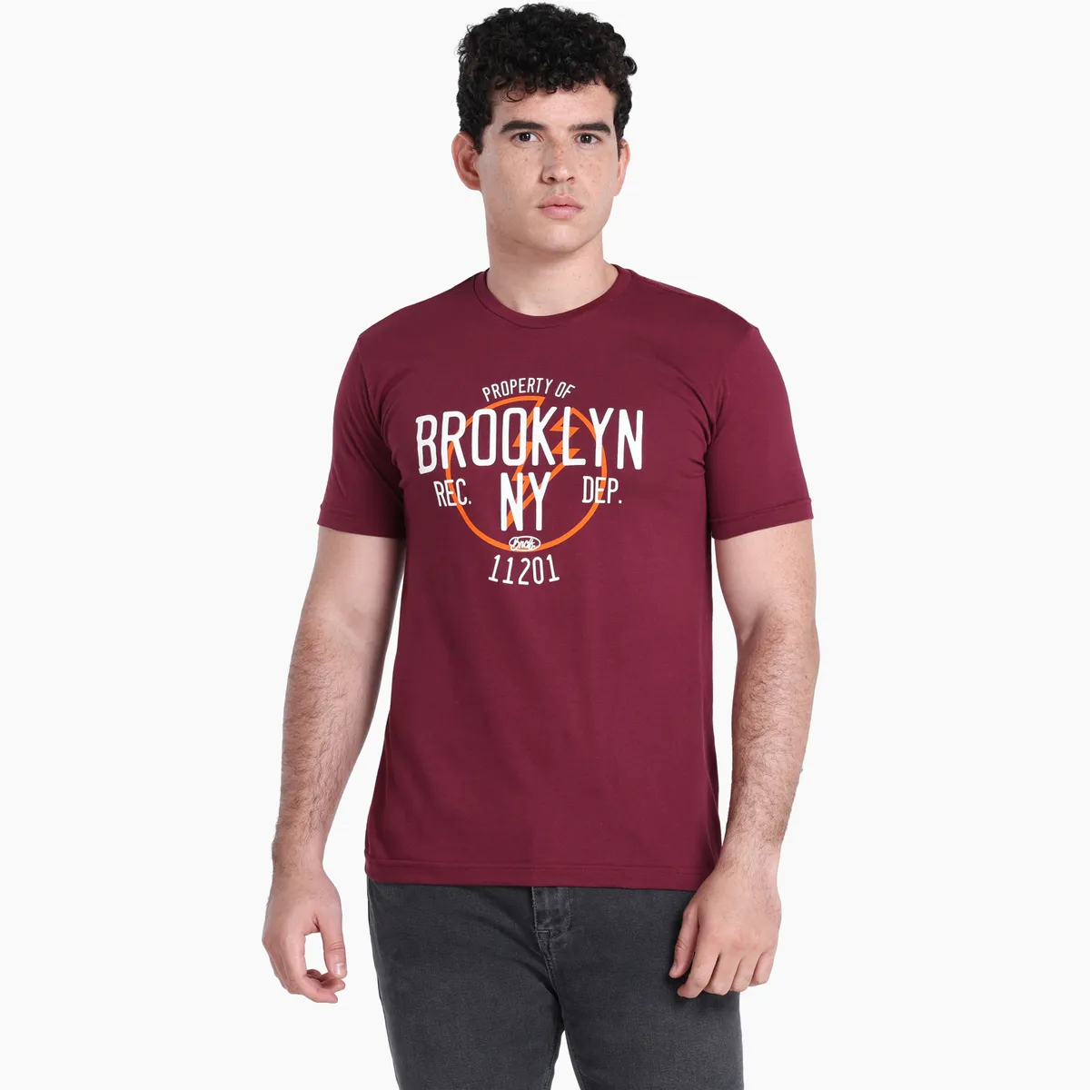 BEARCLIFF - Camiseta Hombre Manga corta con Estampado de Algodón Bearcliff