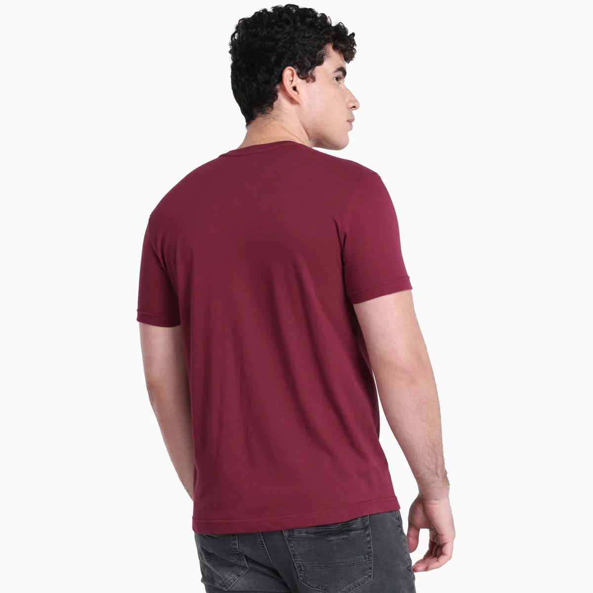 BEARCLIFF - Camiseta Hombre Manga corta con Estampado de Algodón Bearcliff