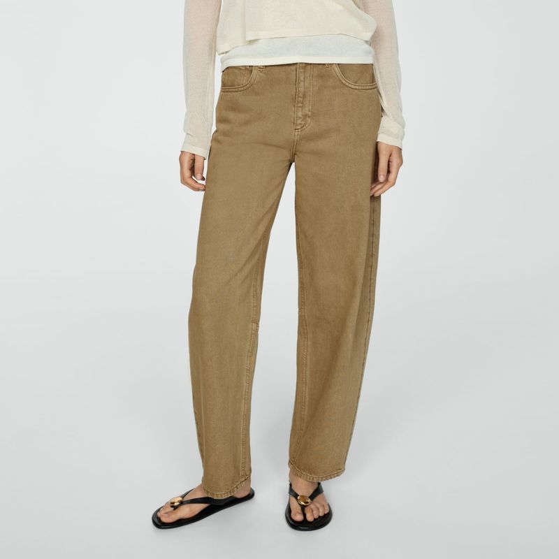 MANGO - Jean Balloon Mujer Tiro alto MANGO