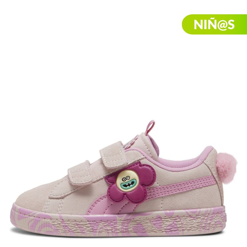 PUMA - Tenis moda Puma Suede Classic Trolls 2 V Niña con Velcro